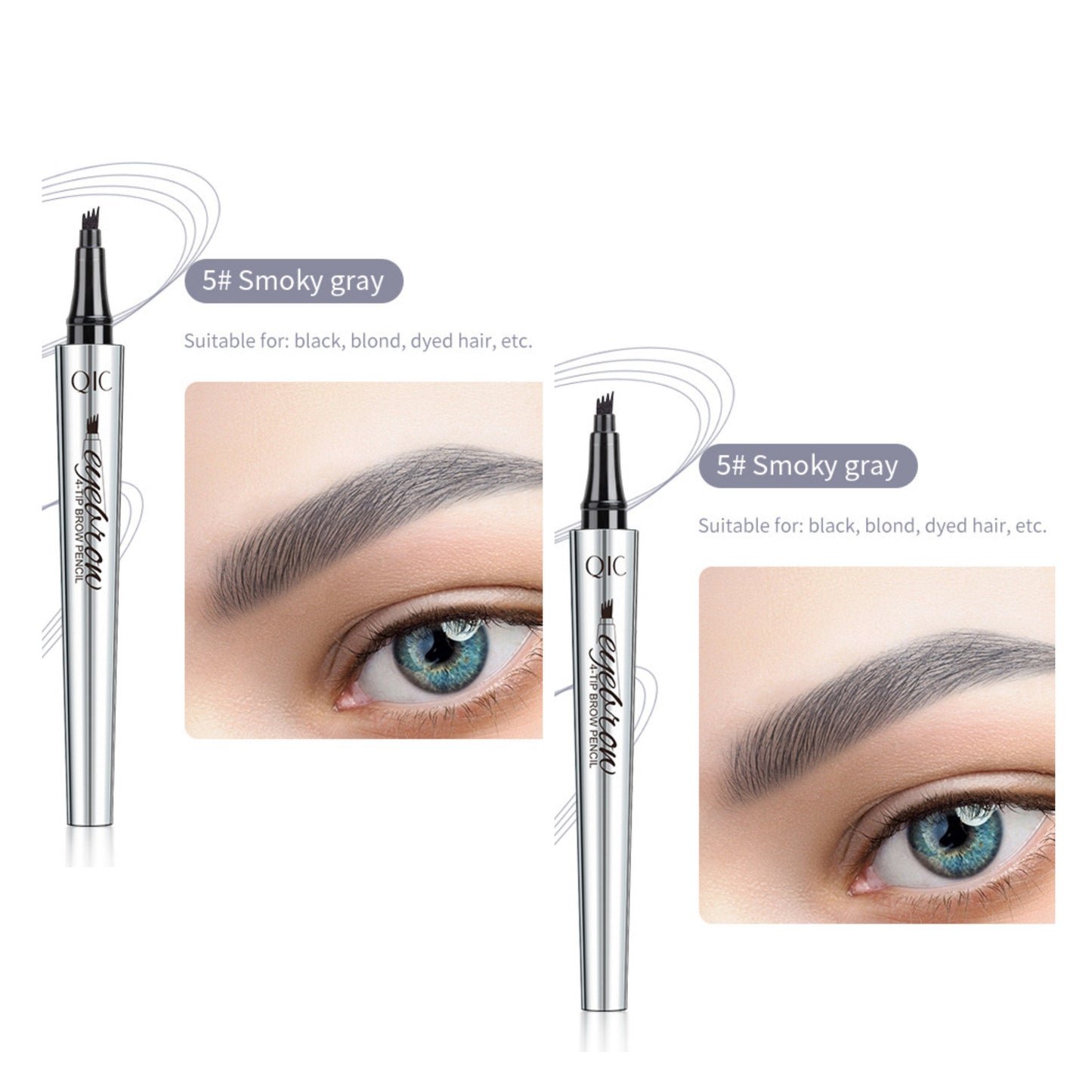 🌸3D waterdichte microblading wenkbrauwpotlood met 4 vorkpunten en tatoeagepen (🔥koop 1, krijg 1 gratis)