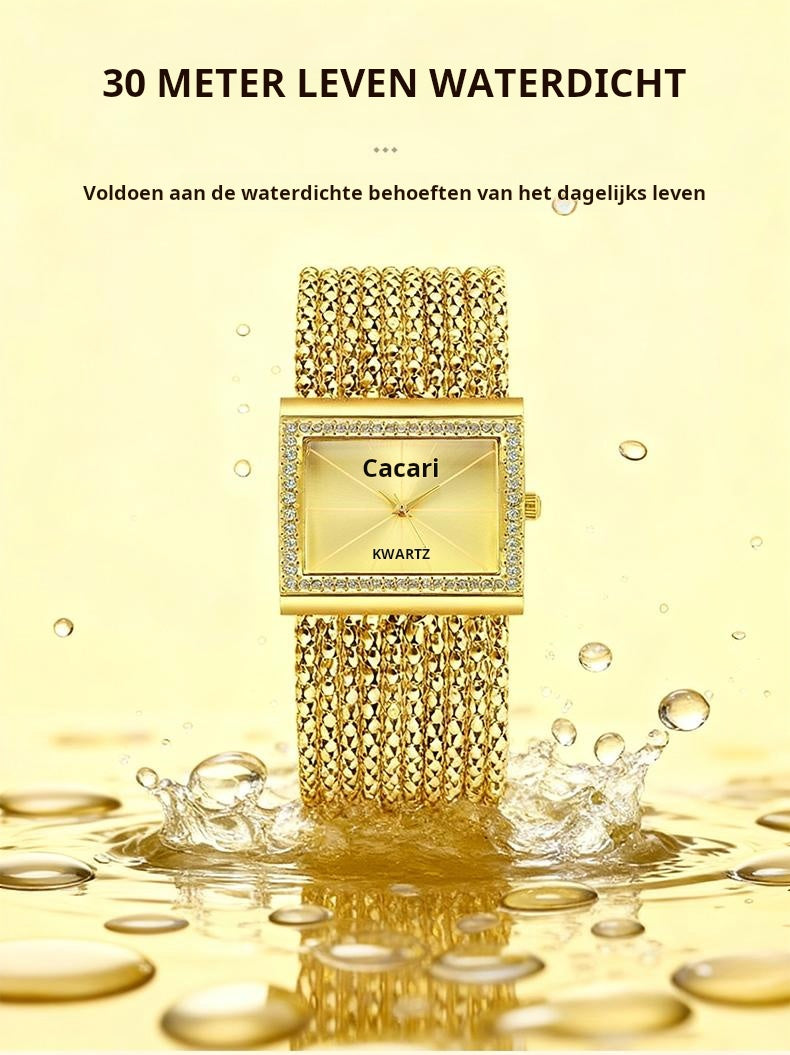 ššBlack Friday gezamenlijke promotieš„Ladies Rhinestone Quartz Square Watch