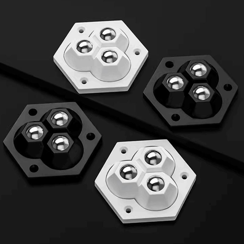 360° Zwenkbare Drie Kogelwielen Meubelmobiliteitsgoden