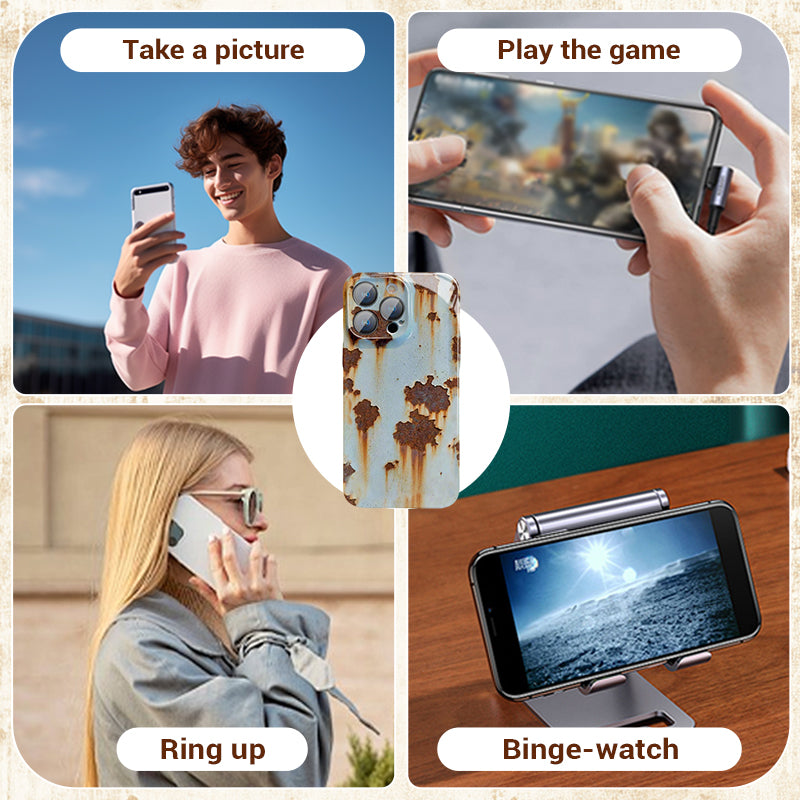 🏆📱Vintage roest hardcase voor iPhone👑