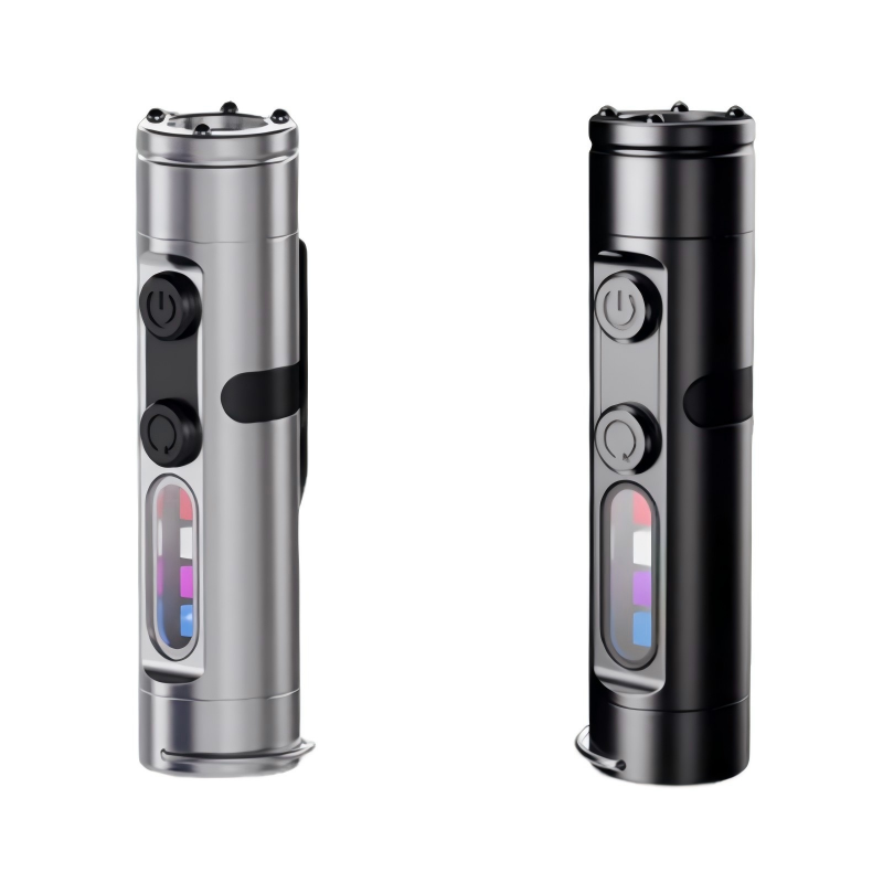 Oplaadbare en Magnetische Mini Sleutelhanger Zaklamp