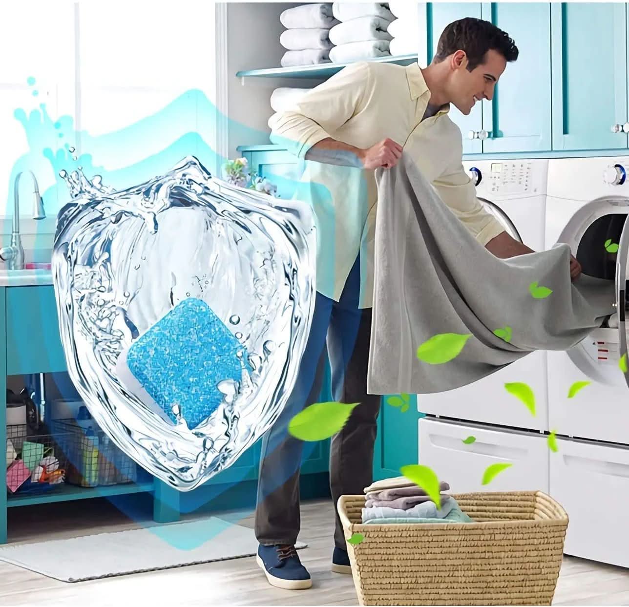 🧼 60% KORTING! 💦 Dieptereinigingstabletten voor de wasmachine – Doodt 99% van de bacteriën, verwijdert geuren en voorkomt schimmelvorming 🧽
