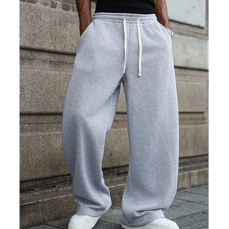 🩳 60% KORTING! 👖 Herenbroek met trekkoord - Comfortabele katoenen stof, zakken en een casual stijl voor dagelijks gebruik en sporten 🏃♂️
