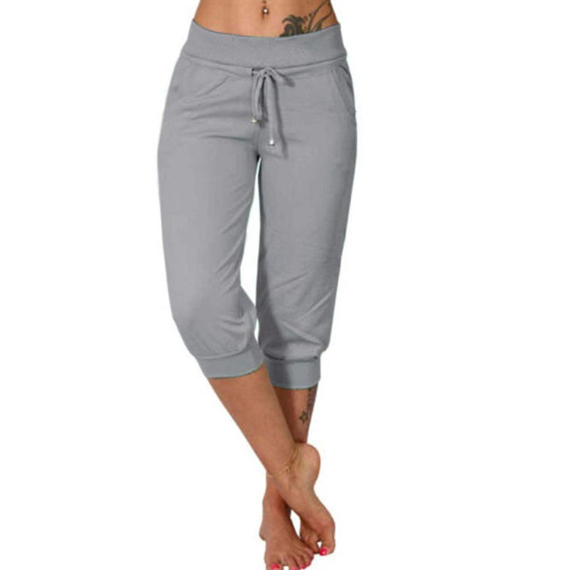 ๐60% KORTING! ๐ฅCropped joggingbroek met trekkoord in de taille โ Zachte polyester, capri-lengte & zijzakken (6 kleuren, Sโ3XL) ๐๐ธ