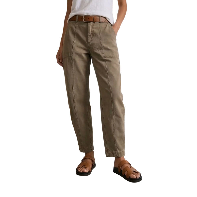 Veelzijdige taps toelopende broek 👖 Hoge taille en nauwsluitende pasvorm, praktische zakken, kreukvrije stof, creëert de illusie van langere benen 📏