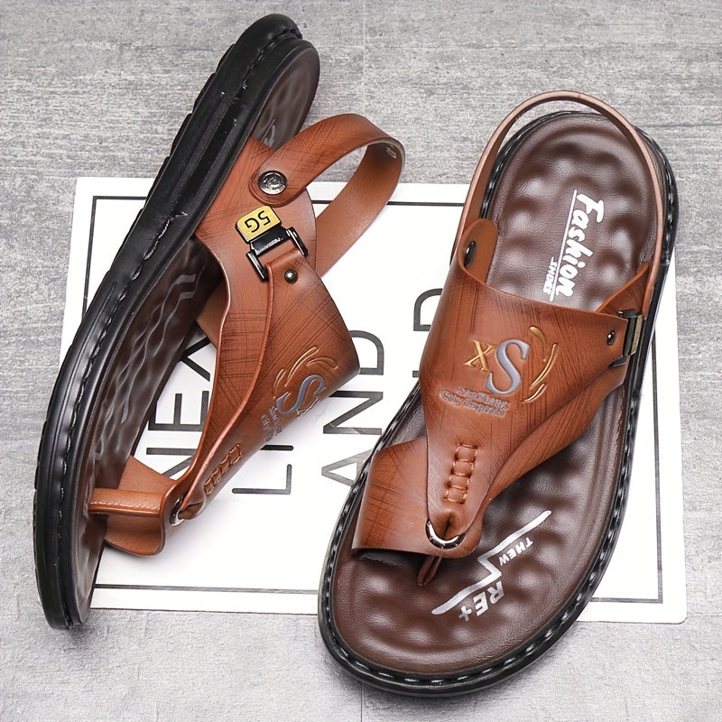 ๐ฃ TIJDELIJK 60% KORTING! ๐ฟ Ademende, zachte leren outdoorsandalen voor heren (ook in grote maten) โ ondersteunend, antislip, instapmodel ๐ฒ