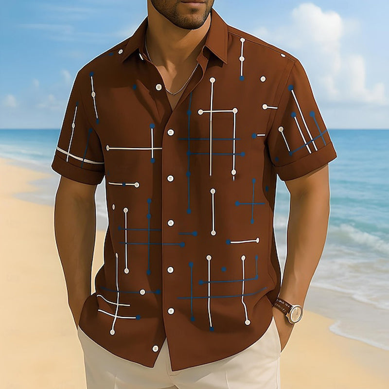 ๐ Heren Relaxed Fit Overhemd met Knoopsluiting | Zomerse Stijl & Comfortabele Pasvorm | Maat Sโ5XL โ๏ธ