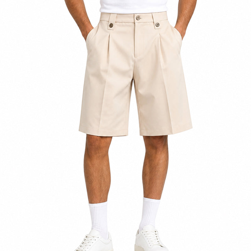 ๐ 50% KORTING! ๐ฉณ Korte herenpakbroek met wijde pijpen in casual stijl โ Comfortabele kleding voor dagelijks gebruik