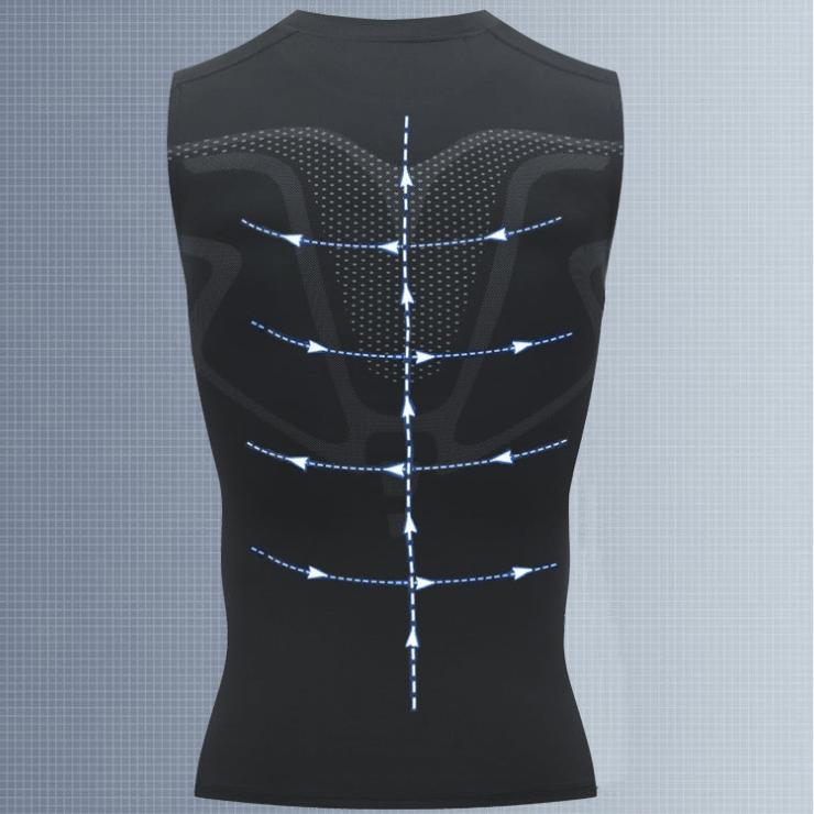 🔥 NU 50% KORTING! 💪 Ionic Shaping-vest – Compressie & verkoeling – Lichaamscontouren & mouwloos – Onzichtbaar onder kleding 🕶️