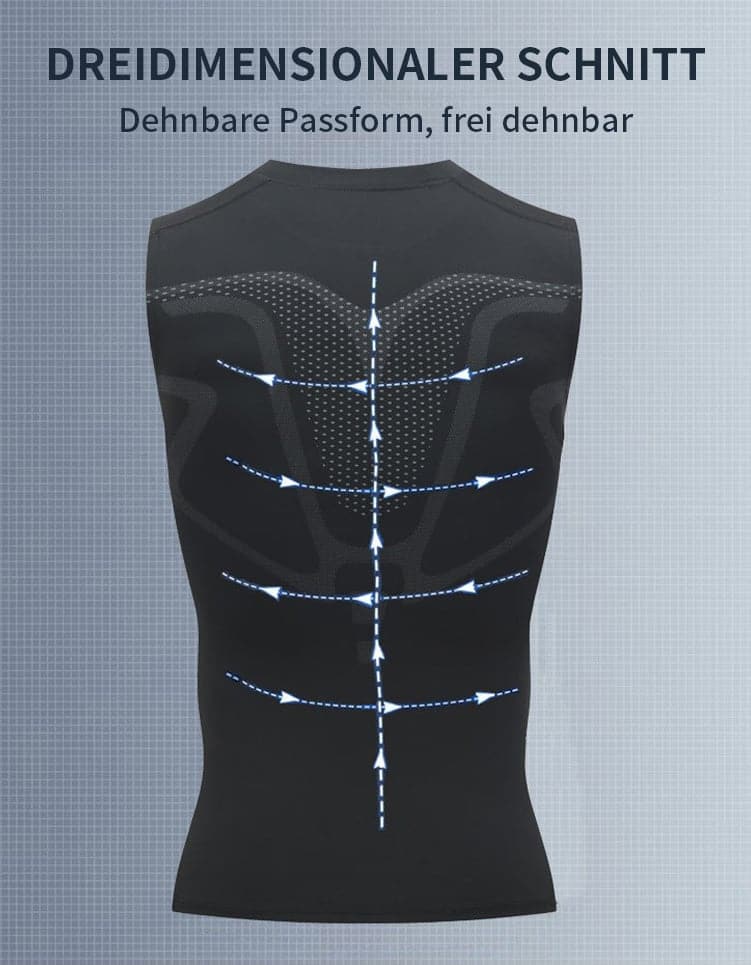 🔥 NU 50% KORTING! 💪 Ionic Shaping-vest – Compressie & verkoeling – Lichaamscontouren & mouwloos – Onzichtbaar onder kleding 🕶️