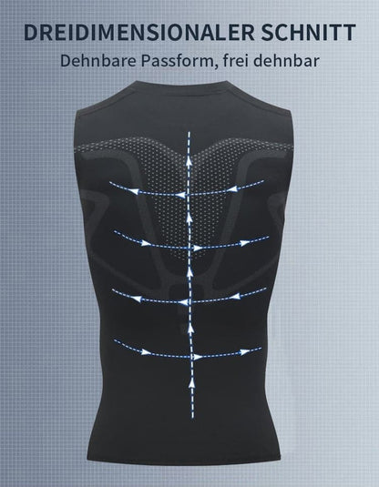 🔥 NU 50% KORTING! 💪 Ionic Shaping-vest – Compressie & verkoeling – Lichaamscontouren & mouwloos – Onzichtbaar onder kleding 🕶️