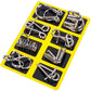 🔥55% korting🔥Metallische puzzelringen, acht sets blauw