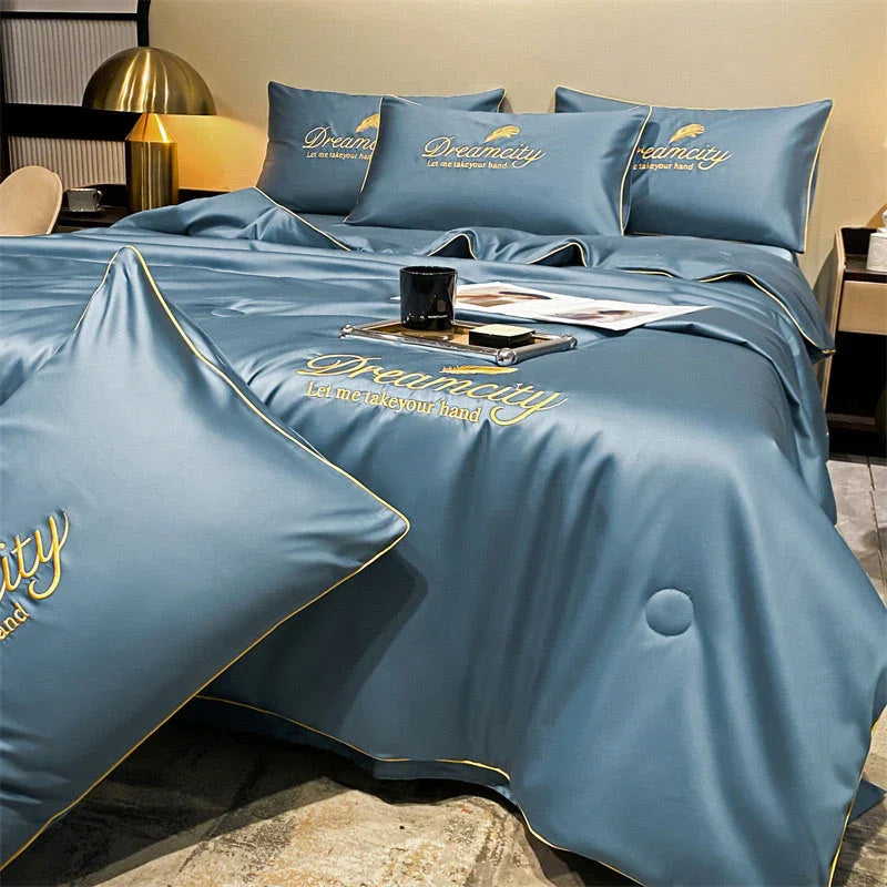 🥵🚫 50% KORTING! Je matras is geen oven. Met deze ijslucht-lichte zomerset voelt je bed als een koel hotelbed op een Grieks eiland. Ademend, zweetafstotend, en zo glad dat je er bijna uit glijdt van comfort!