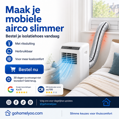 ❄️ 50% KORTING – Airco Isolatiehoes – Houd Je Kamer Koeler & Bespaar Energie 🌬️