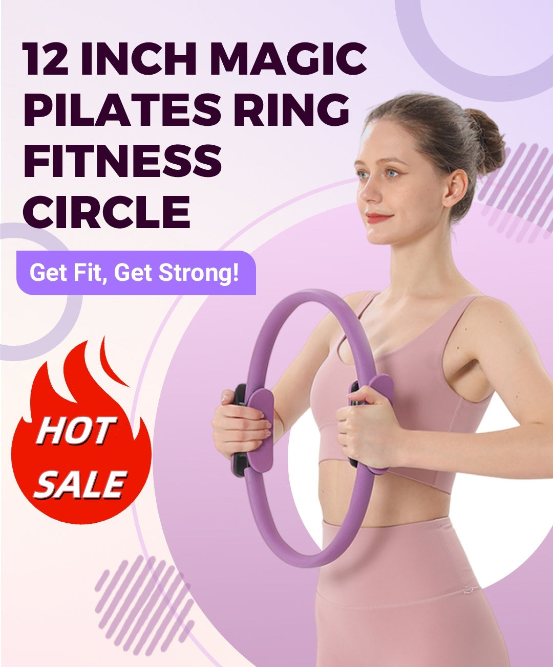 🏃‍♀️ NU 60% KORTING! 🌀 Pilatesring – Verbetert de core-kracht, lichtgewicht en ideaal voor thuis/op reis 💪