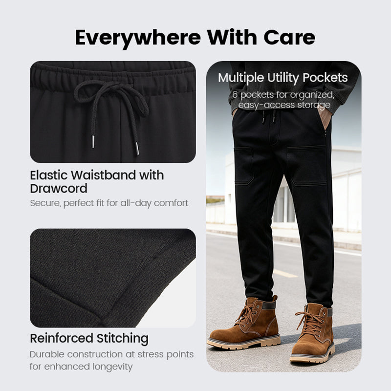 👖50% KORTING🛠️MultiPants – Duurzame cargobroek met meerdere zakken en hoge stretch