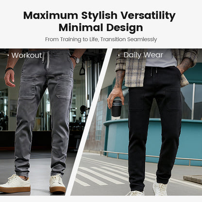👖50% KORTING🛠️MultiPants – Duurzame cargobroek met meerdere zakken en hoge stretch