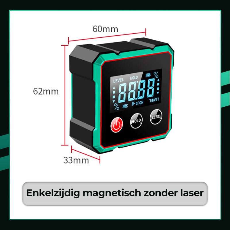 🔧Magnetische digitale hoekmeter – 1 mm nauwkeurigheid & elektronische laser! 🔍⚙️