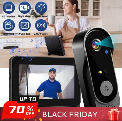 🚪 50% KORTING! 📹 Slimme videodeurbel – HD-camera, 2-weg intercom & nachtzicht 🔒