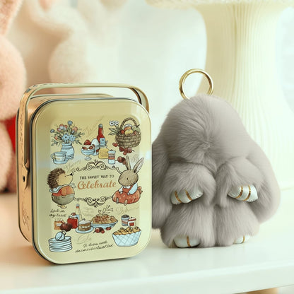 🐰 NU 60% KORTING! 🏆 Handgemaakte zachte konijnenpomponbedeltjes – Schattig ontwerp, hoogwaardig garen & perfect voor tassen/sleutels 🎀