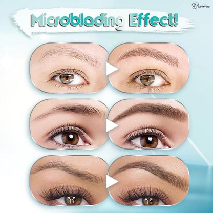 🌸3D waterdichte microblading wenkbrauwpotlood met 4 vorkpunten en tatoeagepen (🔥koop 1, krijg 1 gratis)