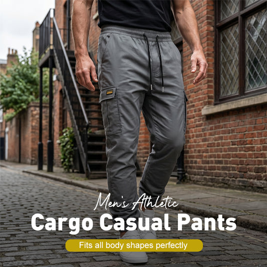 👖50% KORTING🏃 Werkkleding-joggingbroek | Trekkoord in de taille · Duurzaam polyester · Taps toelopende pijpen · Meerdere zakken