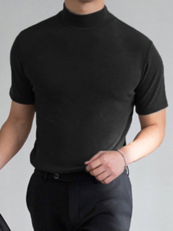 🎁2025 Nieuwjaar Hete Uitverkoop🎁High Neck Slim Fit T-shirt voor Mannen
