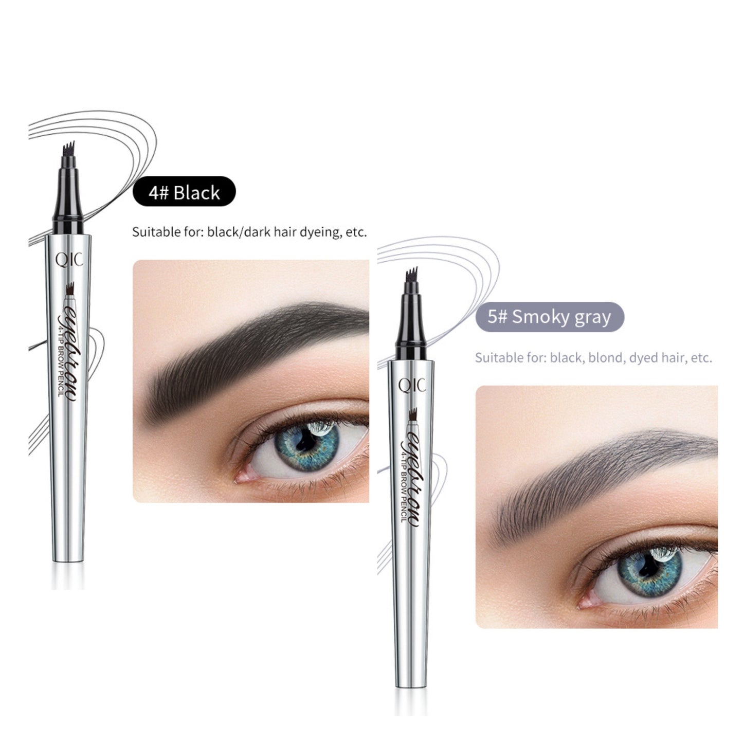 🌸3D waterdichte microblading wenkbrauwpotlood met 4 vorkpunten en tatoeagepen (🔥koop 1, krijg 1 gratis)