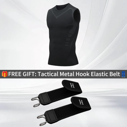 🔥 NU 50% KORTING! 💪 Ionic Shaping-vest – Compressie & verkoeling – Lichaamscontouren & mouwloos – Onzichtbaar onder kleding 🕶️