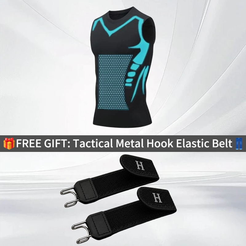 🔥 NU 50% KORTING! 💪 Ionic Shaping-vest – Compressie & verkoeling – Lichaamscontouren & mouwloos – Onzichtbaar onder kleding 🕶️