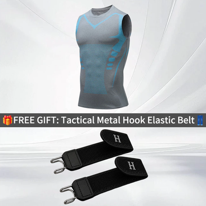 🔥 NU 50% KORTING! 💪 Ionic Shaping-vest – Compressie & verkoeling – Lichaamscontouren & mouwloos – Onzichtbaar onder kleding 🕶️