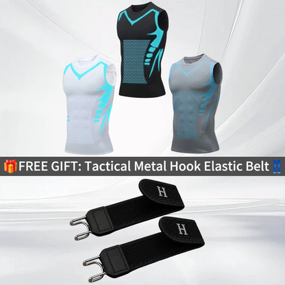 🔥 NU 50% KORTING! 💪 Ionic Shaping-vest – Compressie & verkoeling – Lichaamscontouren & mouwloos – Onzichtbaar onder kleding 🕶️