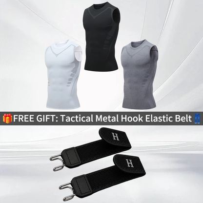 🔥 NU 50% KORTING! 💪 Ionic Shaping-vest – Compressie & verkoeling – Lichaamscontouren & mouwloos – Onzichtbaar onder kleding 🕶️