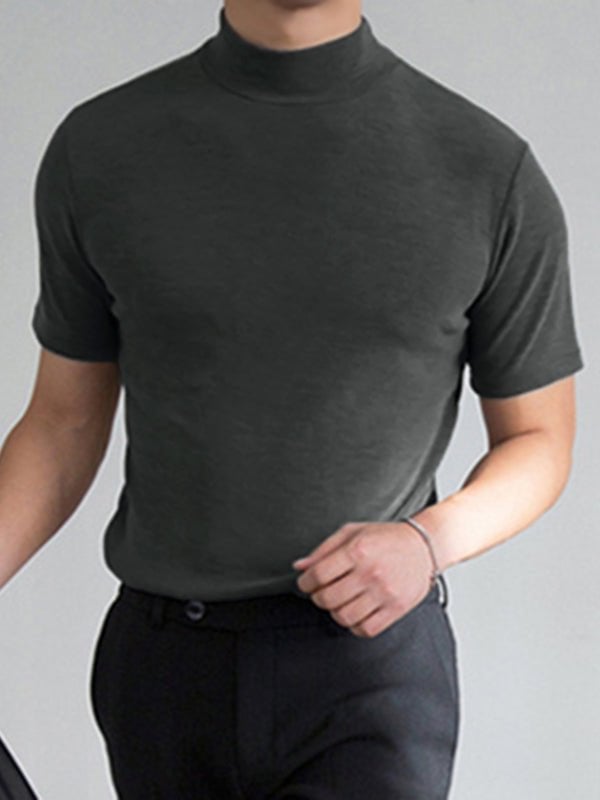 🎁2025 Nieuwjaar Hete Uitverkoop🎁High Neck Slim Fit T-shirt voor Mannen