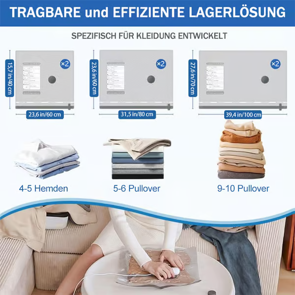 🎁🛒 Nu met GRATIS verzending - tijdelijk!  🔥 6-delig USB elektrische vacuümpakket – Besparing van ruimte, reizen met weinig bagage!