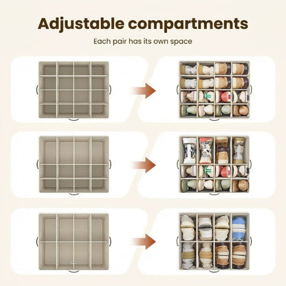 🥇 🔥 50% Korting 👟 Schoenen Organizer – 16 Vakken & Ruimtebesparend