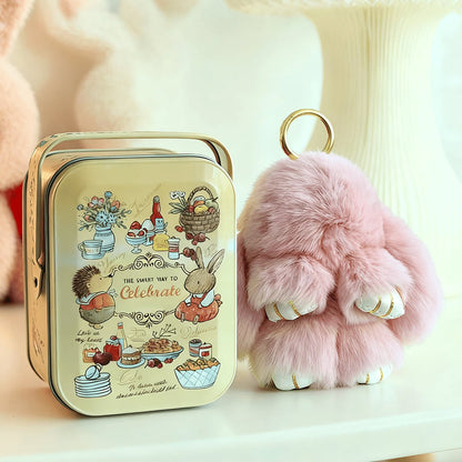 🐰 NU 60% KORTING! 🏆 Handgemaakte zachte konijnenpomponbedeltjes – Schattig ontwerp, hoogwaardig garen & perfect voor tassen/sleutels 🎀