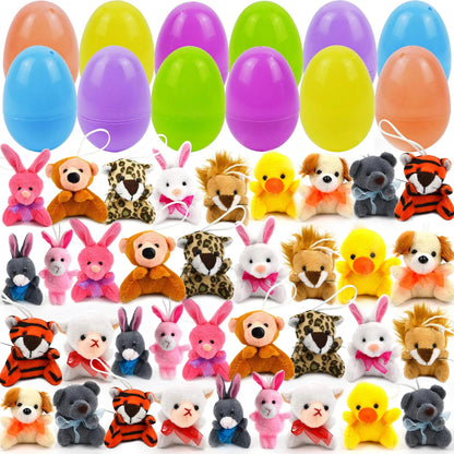🐰 NU 60% KORTING! 🥚 Voorgevulde paaseieren met knuffeldieren – Zachte pluche vulling, kleurrijk en perfect voor eierjachten 🐣