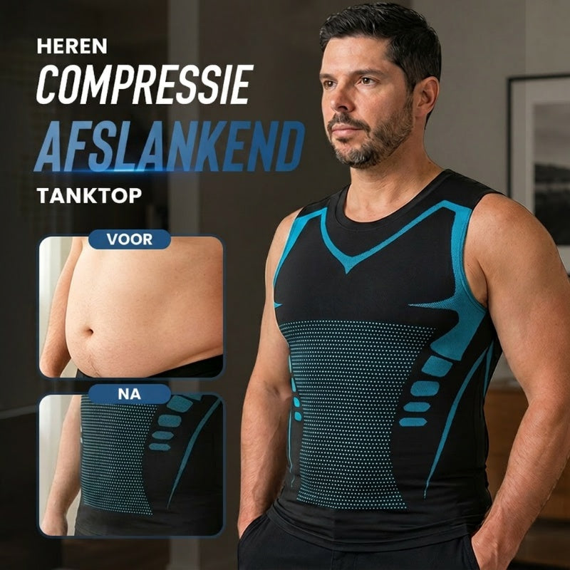 🔥 NU 50% KORTING! 💪 Ionic Shaping-vest – Compressie & verkoeling – Lichaamscontouren & mouwloos – Onzichtbaar onder kleding 🕶️