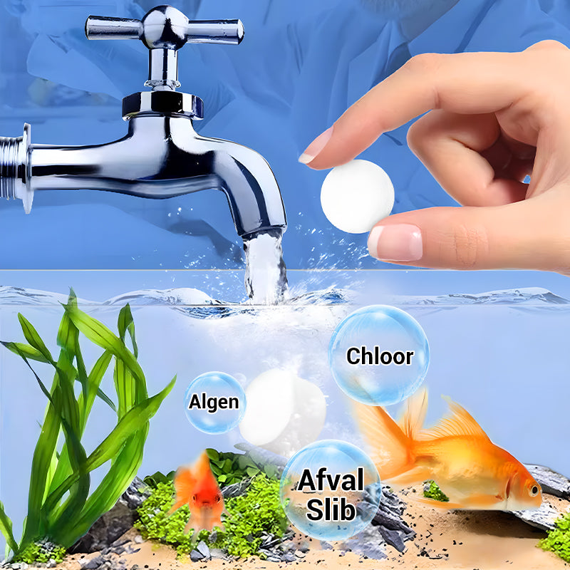 🐟 KOOP 1, KRIJG 1 GRATIS! 💧 Tablet voor waterzuivering in het aquarium – Verwijdert onzuiverheden, brengt de pH-waarde in balans en is zacht voor vissen 🧪
