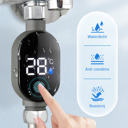 💧Douche thermometer🌡️Geen giswerk meer - Instant Temp!🚿
