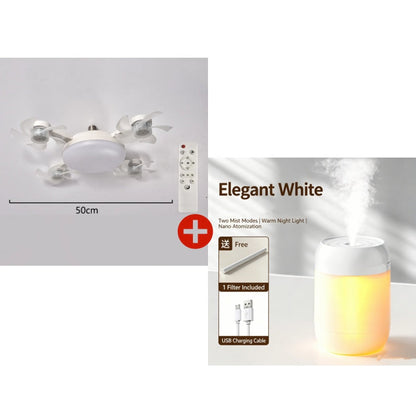 🌀 50% KORTING! 💡 Plafondventilator met E27-fitting – Stille 2-in-1 LED-ventilator met afstandsbediening – Verkoeling & verlichting in één 🏠