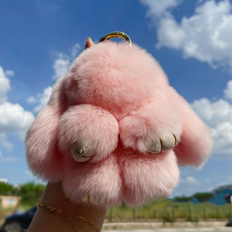 🐰 NU 60% KORTING! 🏆 Handgemaakte zachte konijnenpomponbedeltjes – Schattig ontwerp, hoogwaardig garen & perfect voor tassen/sleutels 🎀