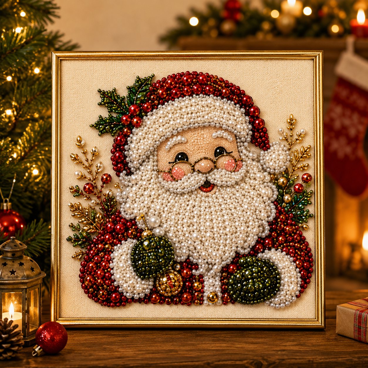 🧘 Ontspannend en geschikt voor beginners 🎨💎 DIY Kerst Parel & Strass Schilderkit
