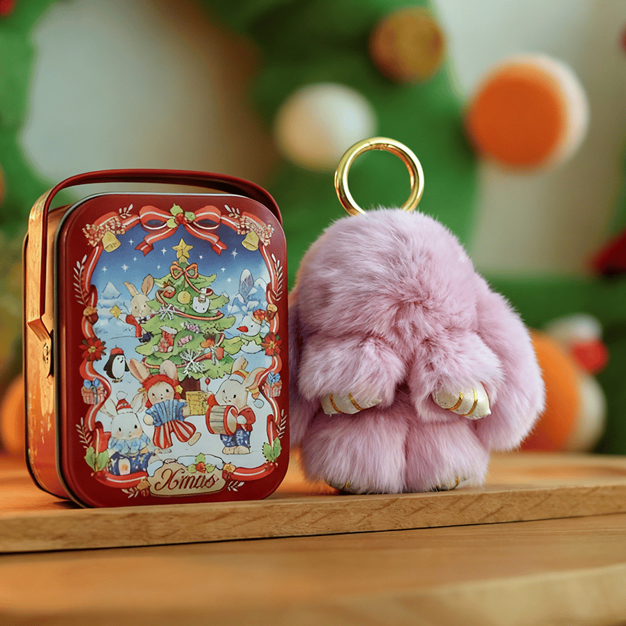 🐰 NU 60% KORTING! 🏆 Handgemaakte zachte konijnenpomponbedeltjes – Schattig ontwerp, hoogwaardig garen & perfect voor tassen/sleutels 🎀