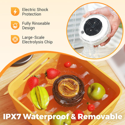 🔥Zomeruitverkoop - 55% korting🍉🥬Multifunctionele, draadloze en draagbare voedselreiniger en -zuiveraar met waterdicht ontwerp