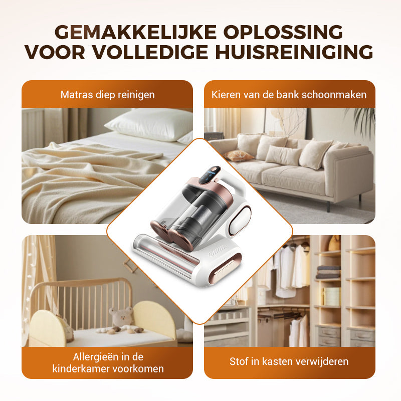 💥Matrasstofzuiger – Verwijdert effectief huisstofmijt 🛏️✨