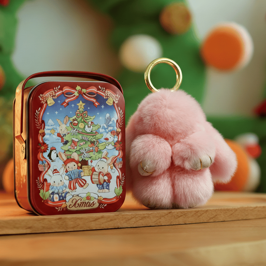🐰 NU 60% KORTING! 🏆 Handgemaakte zachte konijnenpomponbedeltjes – Schattig ontwerp, hoogwaardig garen & perfect voor tassen/sleutels 🎀