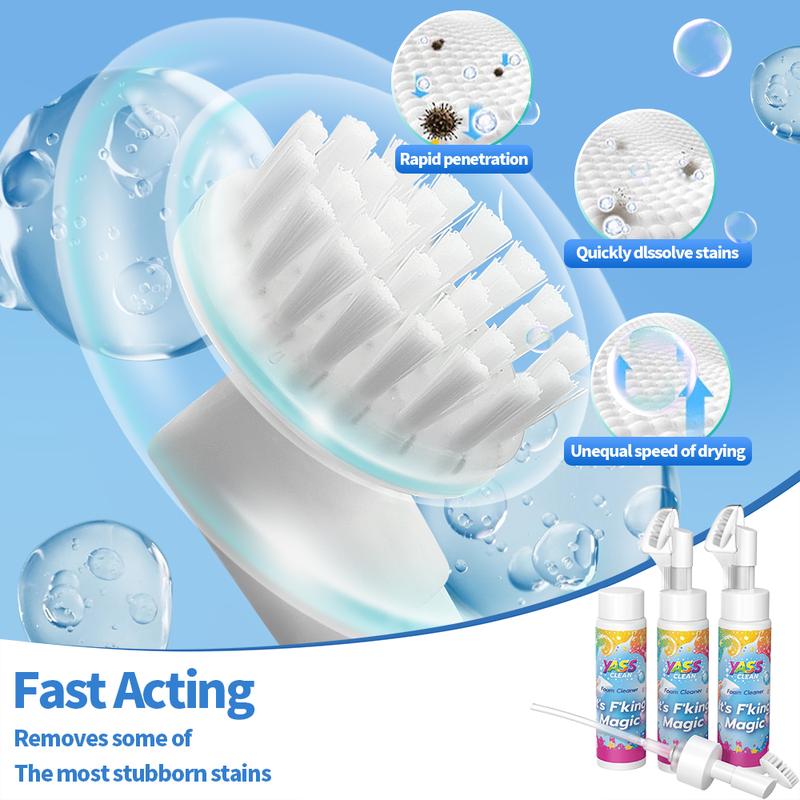 ⏳LAATSTE DAG – KOOP 2, KRIJG 1 GRATIS!!💖Yass Clean Magic schuimreiniger voor tapijten en meubelbekleding – verwijdert vlekken en geurtjes van huisdieren, inclusief reinigingsborstel🧼🪄