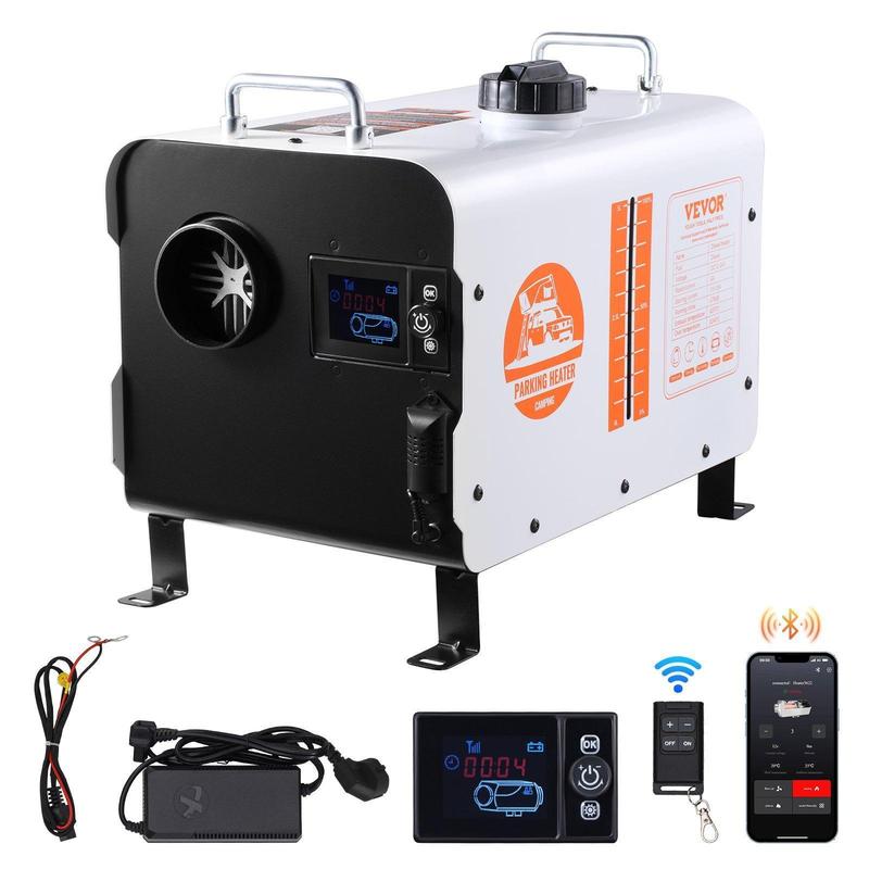 🔈🔈60% KORTING!!🌡️8 kW dieselkachel, 12 V/24 V alles-in-één diesel luchtverwarmer, Bluetooth app-bediening, afstandsbediening en display, CO-alarm, snelle verwarming💨